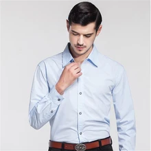 Mens Long Sleeves Shirt 2017 Summer Men Fashion Business Slim Male Shirt Boy Teenager Best Big Size S-8XL Hot Sale Tops Popular