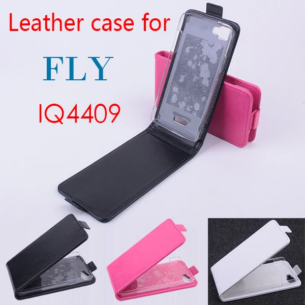 Кожаный чехол для Fly IQ4409 Era Life4 Quad с откидной крышкой IQ 4409 чехлы крышки телефонов |