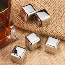 Ледяные кубики из нержавеющей стали многоразовые охлаждающие камни для вина Горячая