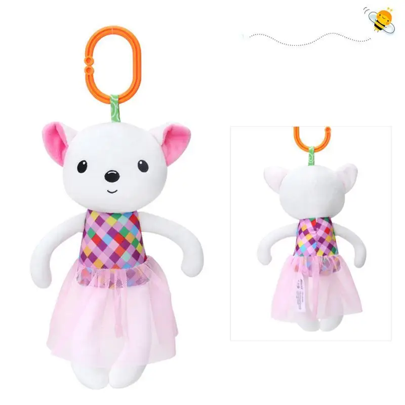 Для новорожденных игрушка в виде животного для детской кроватки/Car/кровать погремушки игрушки детские сиденья Аксессуары Одежда плюшевая кровать висит детские успокаивание сна игрушка