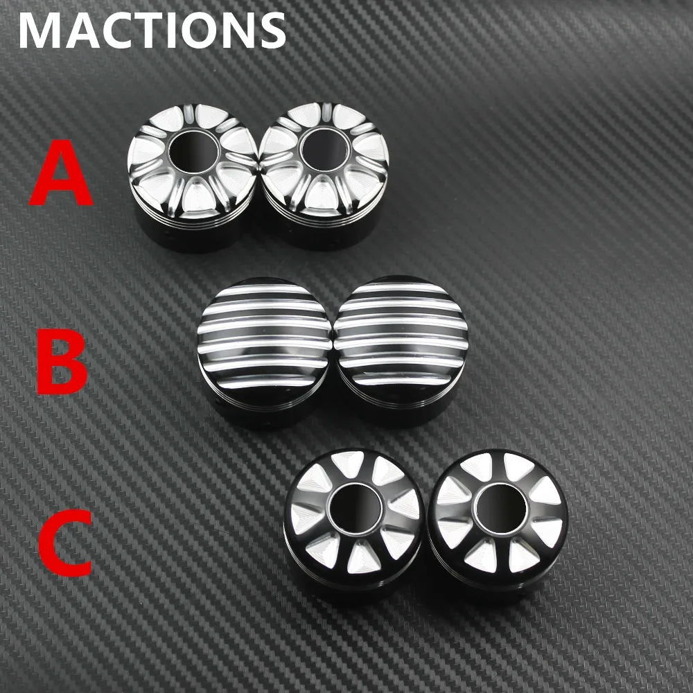 Front Axle Nut Cover Bolt Kit Motorcycle Parts CNC Metal Chrome And