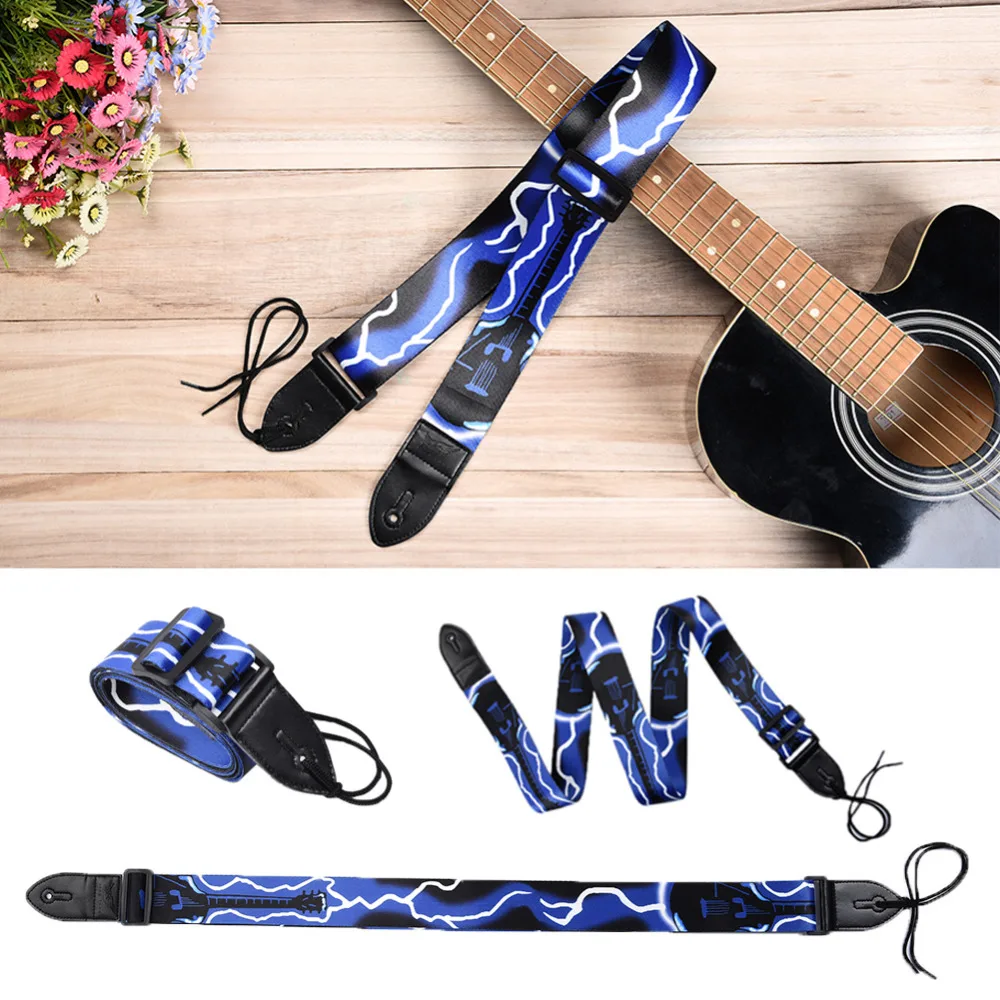 Correa de Guitarra Popular poliéster diseño especial impresión personalizada correas de Guitarra para Guitarra bajo accesorios de Guitarra eléctrica Correa de Guitarra Popular poliéster diseño especial impresión personalizada correas de Guitarra para Guitarra bajo accesorios de Guitarra eléctrica