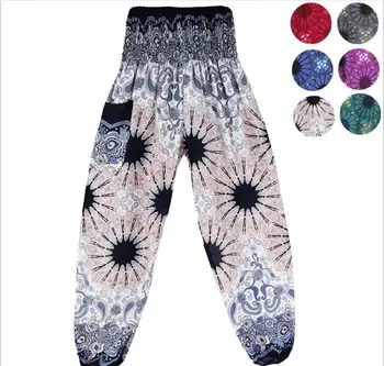 

Vadim New Arrival Direct Selling Elastic Waist Knitted Flat High Cotton 2019 Spring And Autumn Loose Comfort Thai Lantern Pants