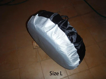 1 шт. практичный черный посеребренный Оксфордский запасной чехол для шин Водонепроницаемый солнцезащитный тент Авто закрытый чехол для шин размер регулируемый размер S/L - Цвет: L