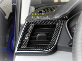 

Lapetus Inside Air Conditioning AC Outlet Vent Frame Cover Interior Trim Matte Carbon Fiber Look Fit For Audi Q5 2018 - 2020 ABS