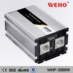 (WHP-2000-121) 2000 Вт 12vdc к 110vac чистая Синусоидальная волна Солнечный инвертор