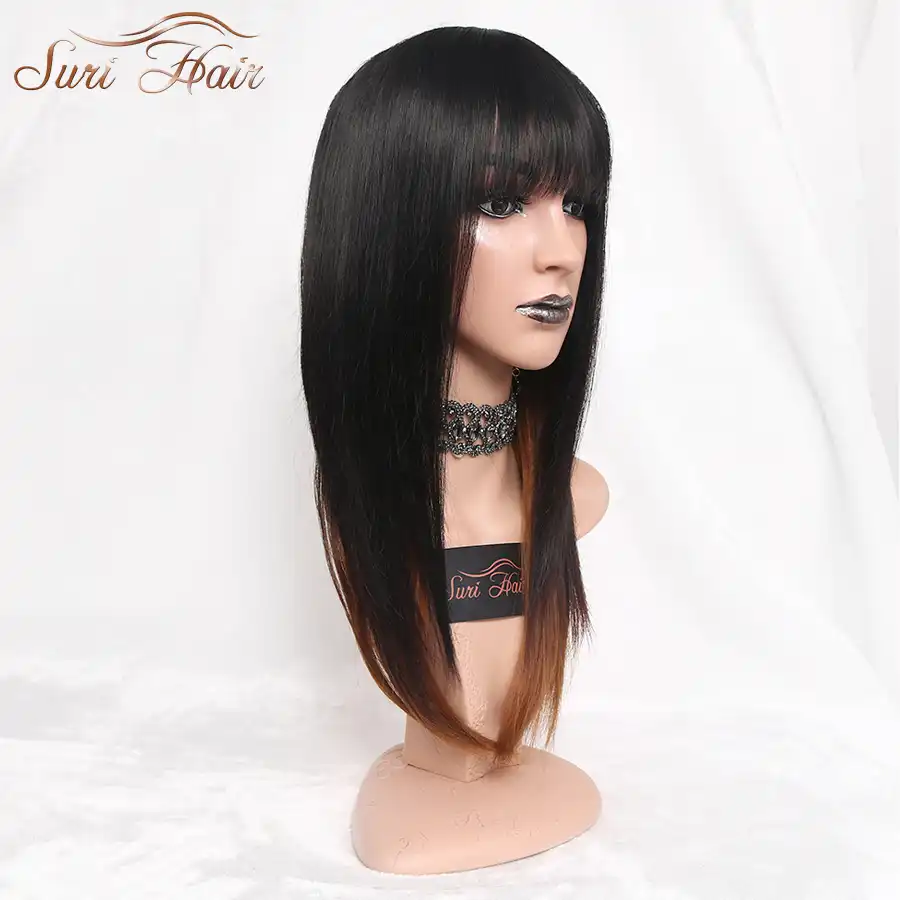 Suri Hair 22 Ombre Straight Synthetic Wigs For African American
