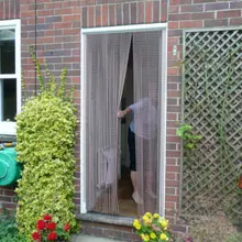 Алюминиевые цепи двери окна занавес металлический экран муха насекомых жалюзи борьба с вредителями, серебро 22-001