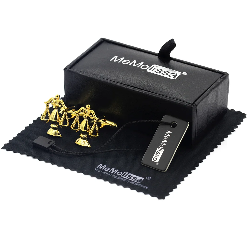 MeMolissa дисплей коробка запонки трендовые весы Запонки роскошные золотые запонки Свадебные Мужские Запонки бирка и салфетка
