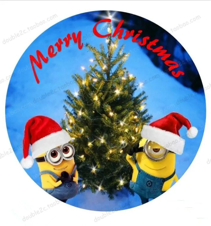 Christmas Minions Edible Wafer Paper For Cake Topper Decoration