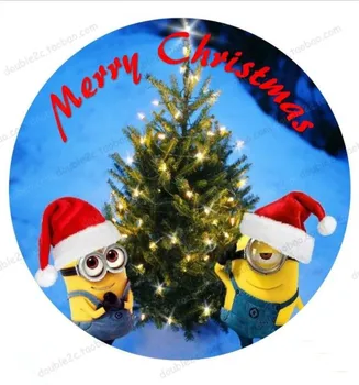 

Christmas Minions Edible Wafer Paper For Cake Topper Decoration,Wafer Edible Transfer Paper, Edible Cake Decorating