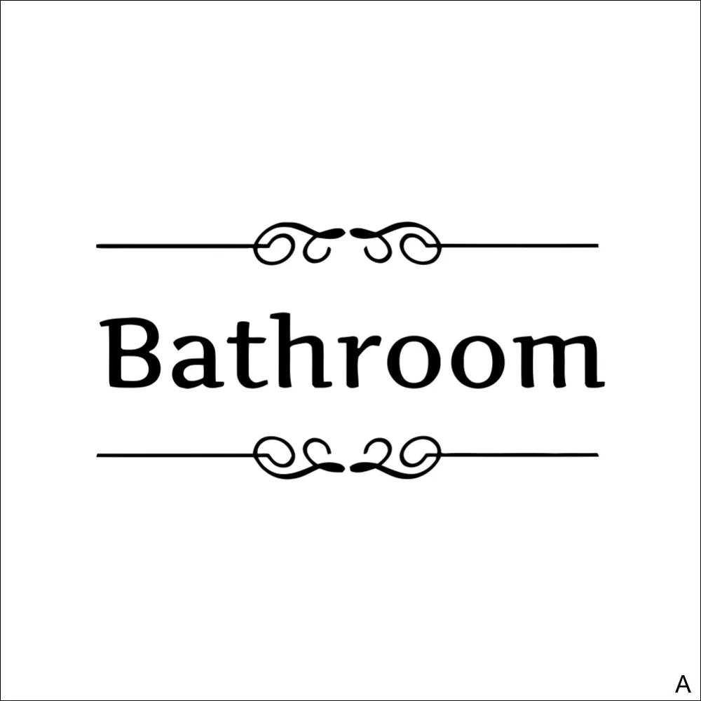 Vintage Wall Sticker Bathroom Decor Toilet Door Vinyl Decal Transfer ... Vintage Wall Sticker Bathroom Decor Toilet Door Vinyl Decal Transfer ...