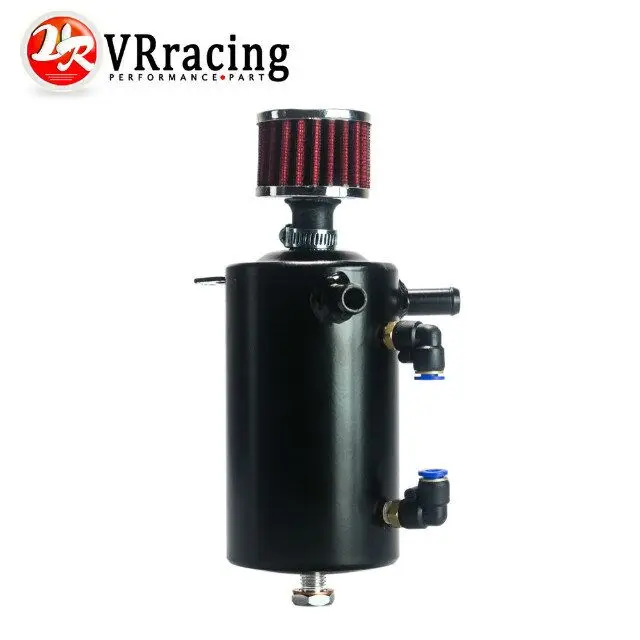

VR RACING - UNIVERSAL BREATHER TANK&OIL CATCH CAN TANK WITH BREATHER FILTER ,0.5L VR-TK10BK