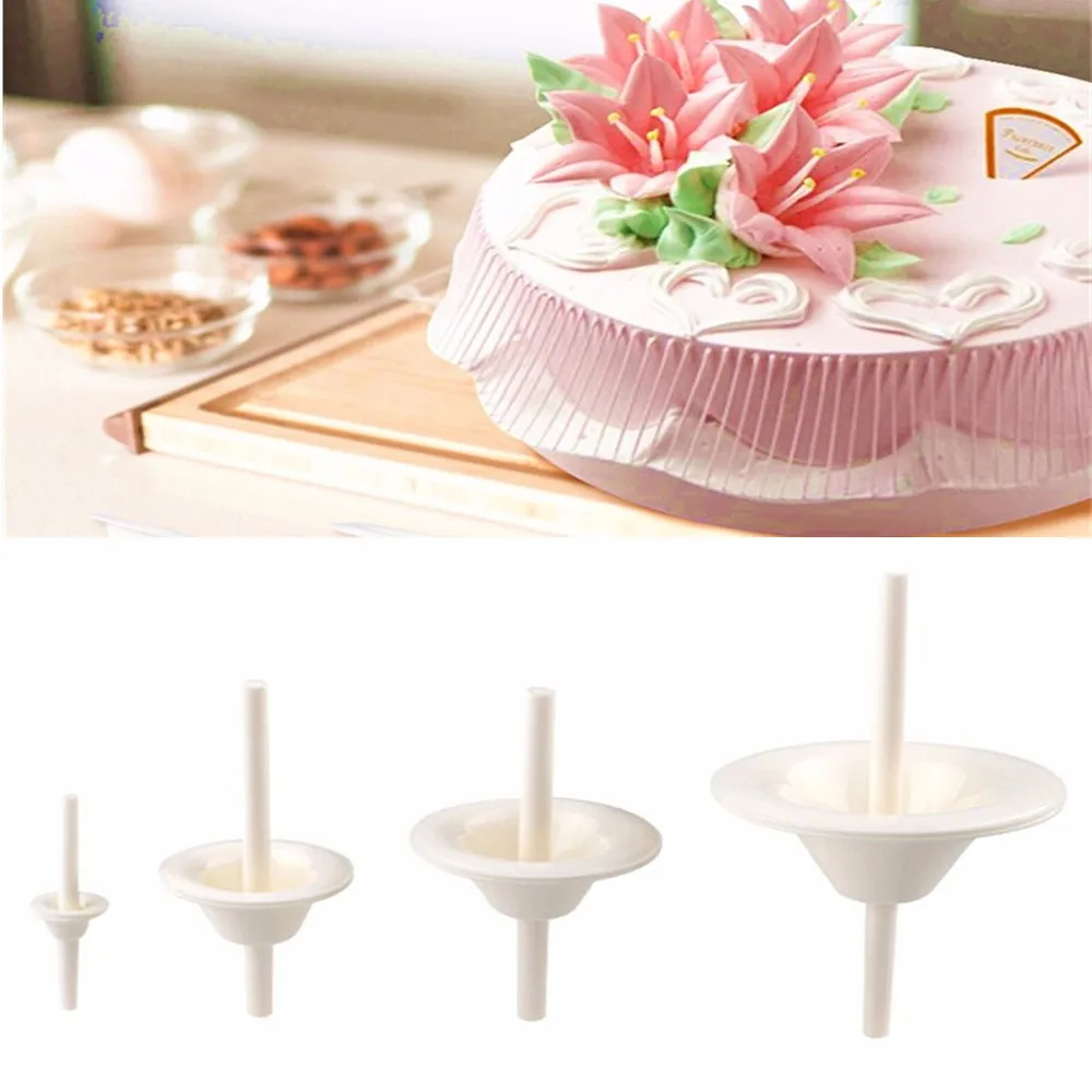 4ピース セットユリ形状カップケーキスタンドアイシングクリームケーキ花針爪ベーキングツール Cake Decorating Tools Decorating Toolsbaking Tools Aliexpress