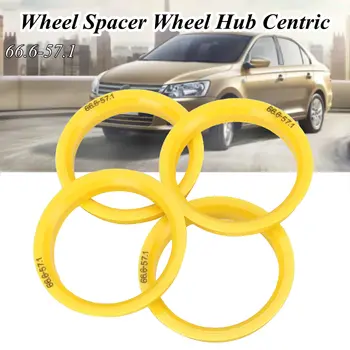 

4x Wheel Centric Spigot Ring 66.6mm - 57.1mm Spacers Hub For VW/Audi/Skoda/Seat