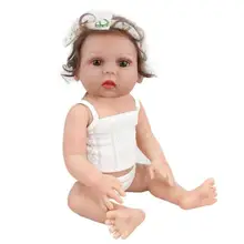 48 см Reborn Baby Doll игрушка винил милый Новорожденный ребенок моделирование кукла дети реалистичные Playmate игрушка Младенческая Спящая сопутствующие игрушки
