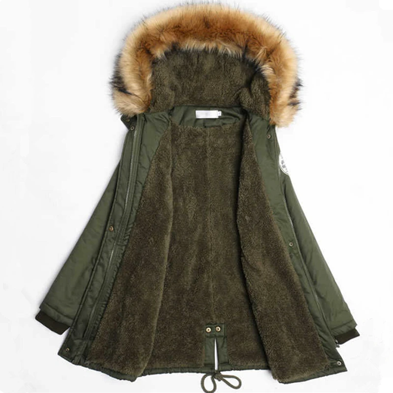 MECEBOM Fashion Autumn Warm Winter Jackets Women Fur Collar Long Parka Plus Size 4xl Casual Cotton Womens Outwear Parka 1223c