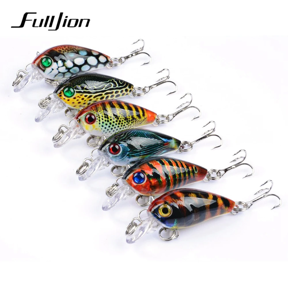 

Fulljion 1pcs Crank Fishing Lures Crankbaits Wobblers Hard Baits for Carp Fishing Topwater Painting Series Isca Pesca