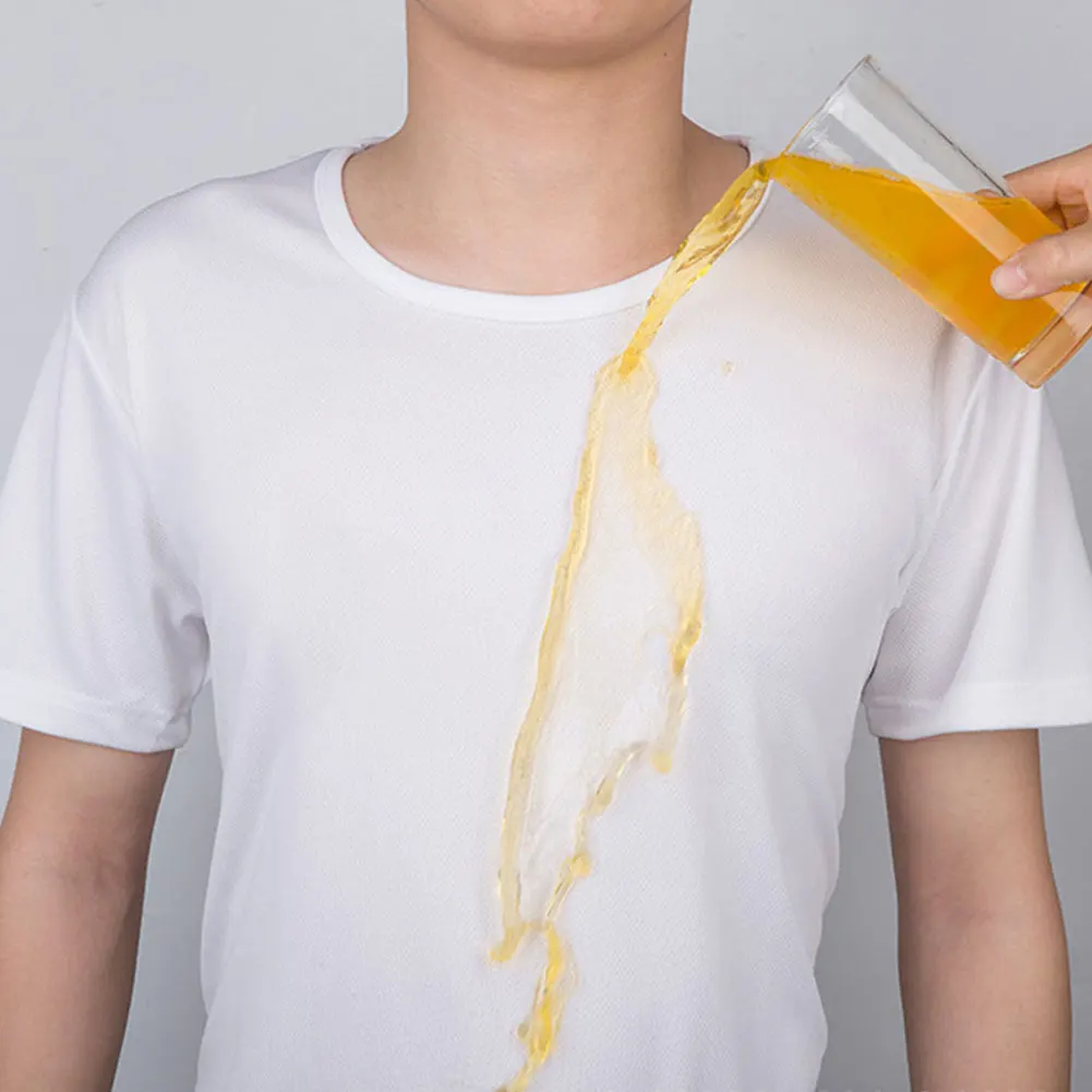 

Waterproof T Shirt Solid Color short-Sleeved round neck men women Hiking T-shirt breathable anti-fouling half sleeve Plus Size