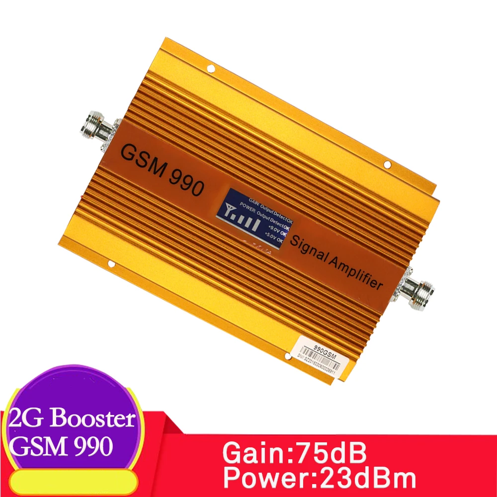 

ZQTMAX Upgrade 900MHz gsm signal repeater Gain 75dB cell phone signal booster 2g network +Call 900 gsm signal cellular amplifier