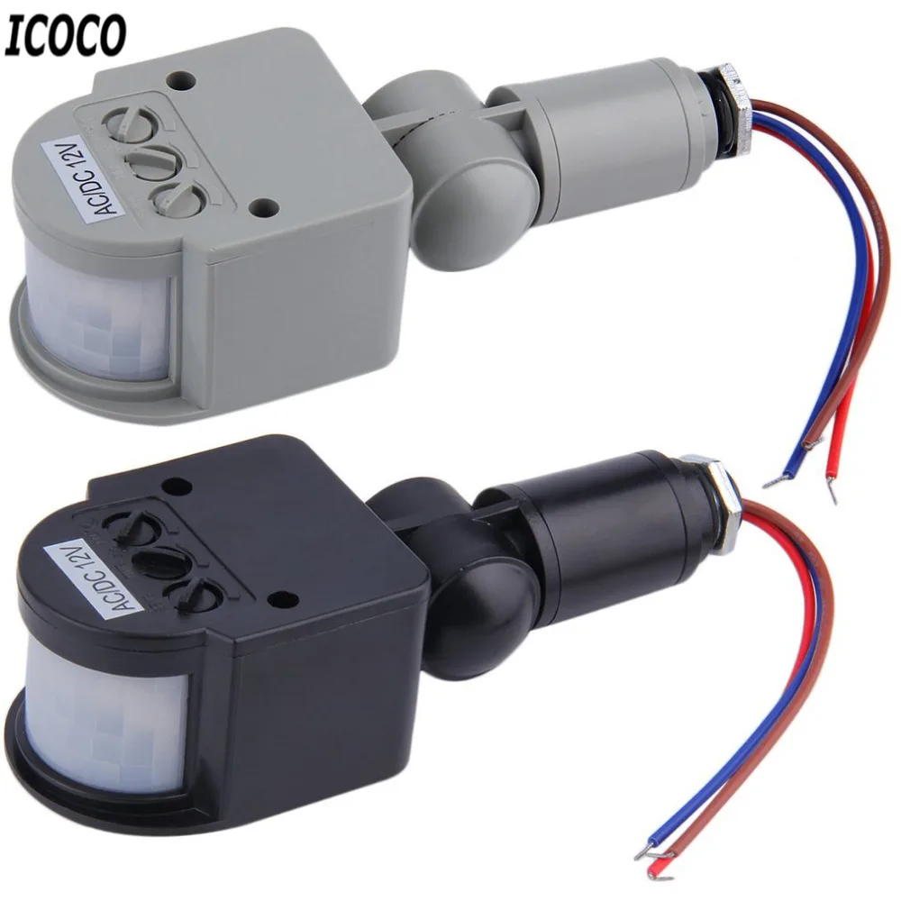 

ICOCO 1pc Automatic PIR Infrared Motion Sensor Detector Switch for LED Light Security popular Quality, Indoor Outdoor Flash Deal