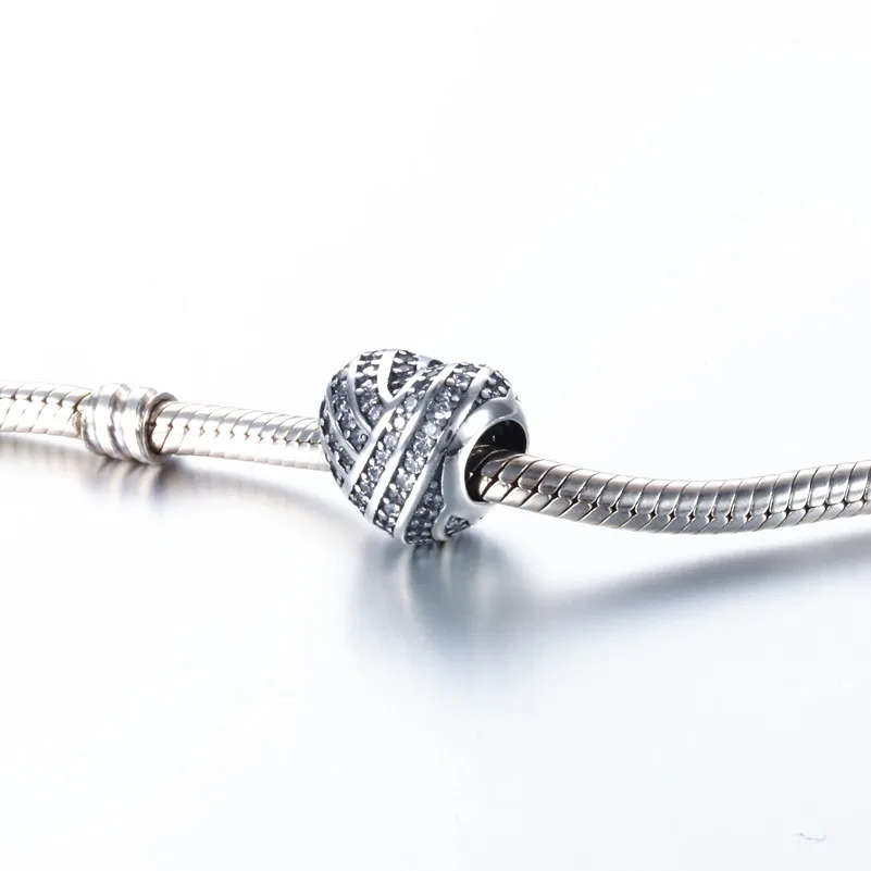 Бусина Шарм Aceworks из серебра 925 пробы с сердечком LHQ56105|silver bead charm|charm beadsbeads charms |
