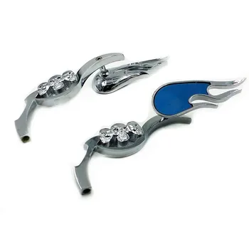 

Pair Skull Rear View Side Mirrors Motorcycle For Harley Honda Yamaha Kawasaki Suzuki Scooter Offroad