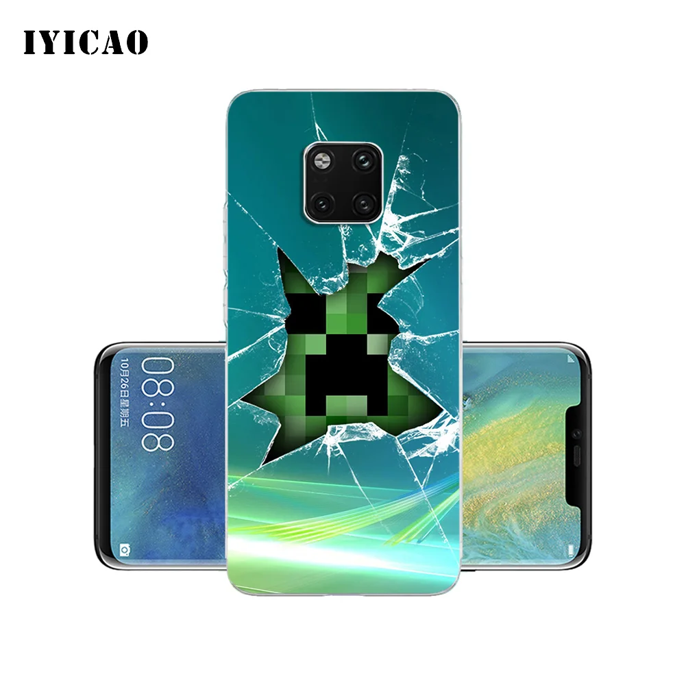 IYICAO Minecraft World game Мягкий силиконовый чехол для телефона Huawei Mate 10 20 Lite Pro Nova 2 2i 3 3i 4 TPU