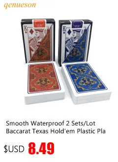 Новая горячая золотая фольга Baccarat Texas Hold'em пластиковые игральные карты водонепроницаемые карты для покера карты; настольные игры 2,28*3,46 дюймов 6 цветов