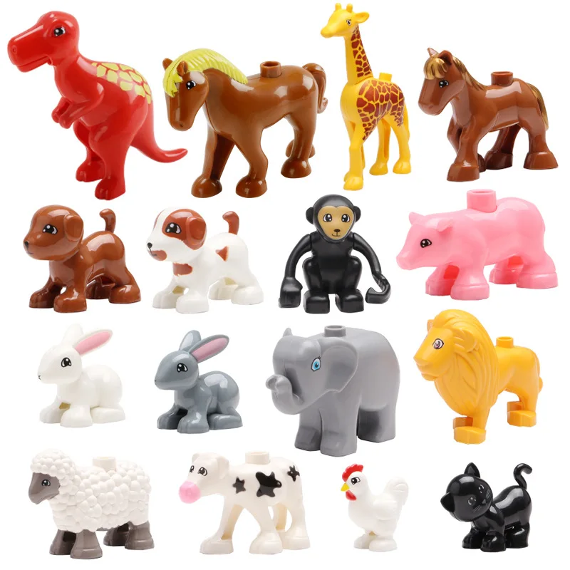 

New Cute Animal Farm animal series Models Figures Compatible with Toy DIY Building Creative Blocks Toys for Children