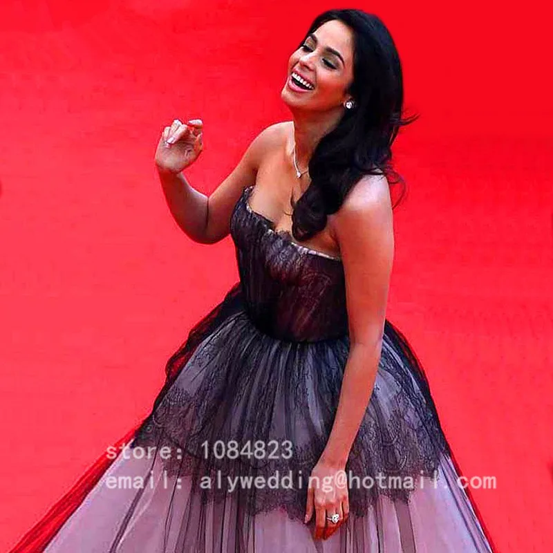 Vestido-de-Fiesta-Black-Lace-Strapless-Red-Carpet-Celebrity-Dresses-Long-Formal-Evening-Dress-Robe-de (1)