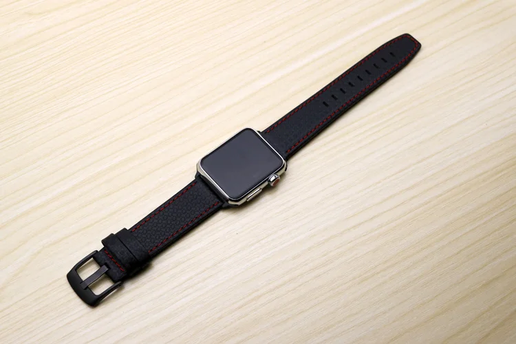 Роскошный ремешок для Apple watch 44 мм 40 мм iWatch 42 мм 38 мм углеродное волокно+ кожаный ремешок для часов Браслет Apple watch 5 4 3 2 1