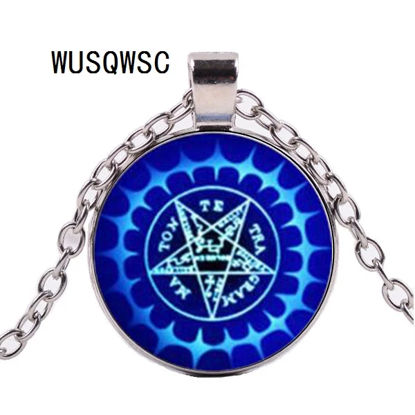 

WUSQWSC Black Deacon Contract Necklace Black Butler Pendant Glass Art Photo Pendant Necklace for Best Friend