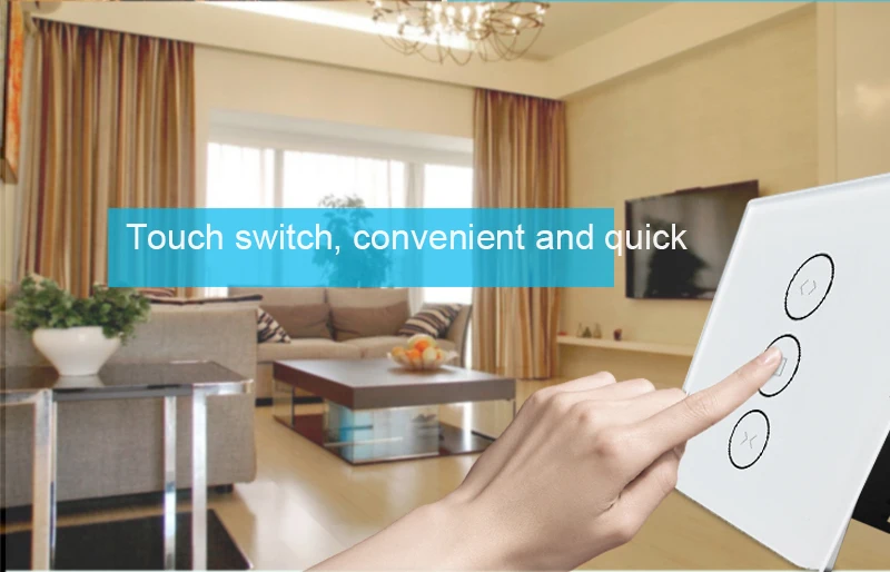 Tuya app занавеска С Электроприводом ЕС wifi smart life сенсорный занавес переключатель голосового управления Alexa echo и Google home phone