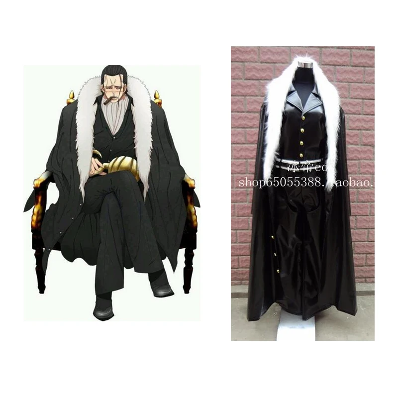 

2016 Anime One Piece P.O.PDX NEO Sir.Crocodile Luffy Gecko.Moria cosplay costume Faux Leather