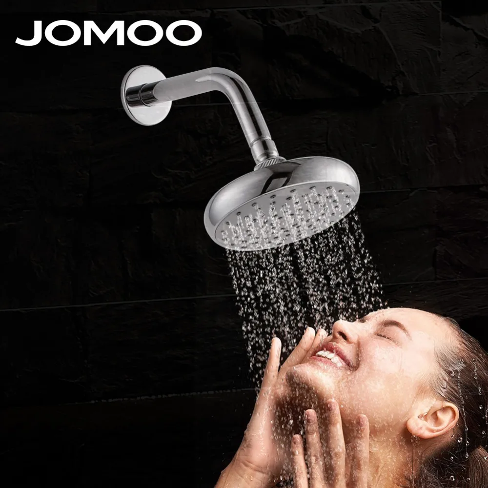 

JOMOO bathroom shower head 6 inch water saving pressure shower watering can bath shower with arm wall mount