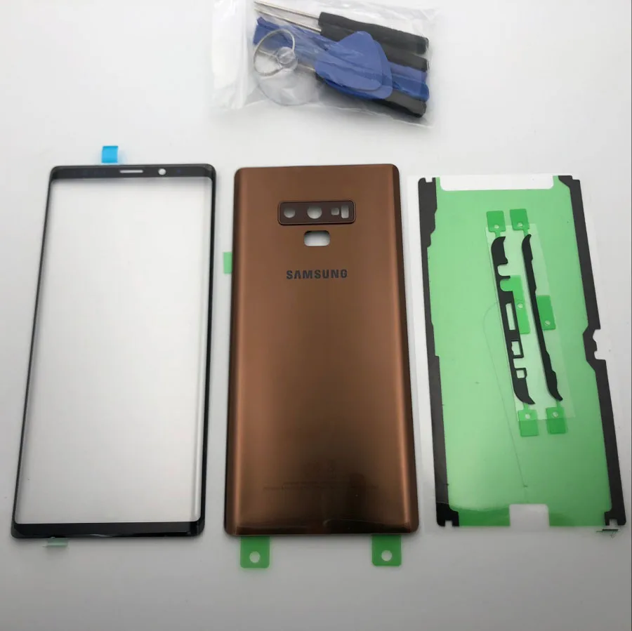 Note9 Переднее стекло для сенсорного экрана, Запасное стекло для samsung Galaxy Note 9, N960, N960F, крышка батареи, задняя дверь, чехол