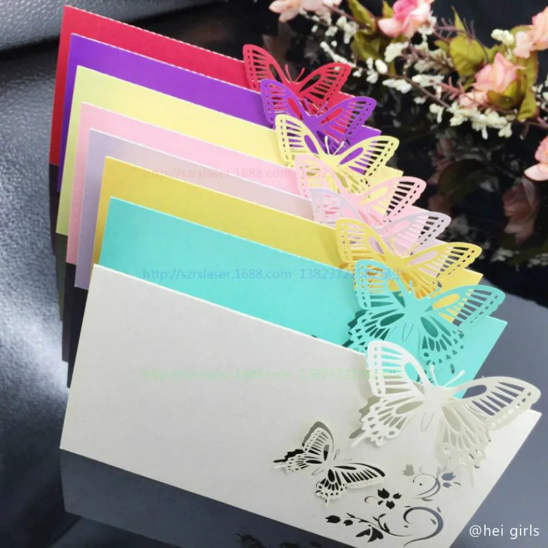 Amawill 100 Piece Wedding Invitation Laser Cutting Romantic Wedding