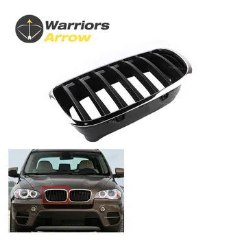 

51137185224 For BMW X5 X6 E70 E71 E72 2007 2008 2009 2010 2011 2012 Chrome Black Front Right Bumper Grille Frame