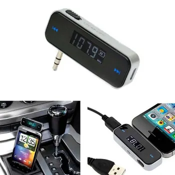 

Mini Wireless FM Transmitter 3.5mm In-Car Music Audio Bluetooth Car Kit Car Fm Transmitter MP3 Player for Smartphone Display