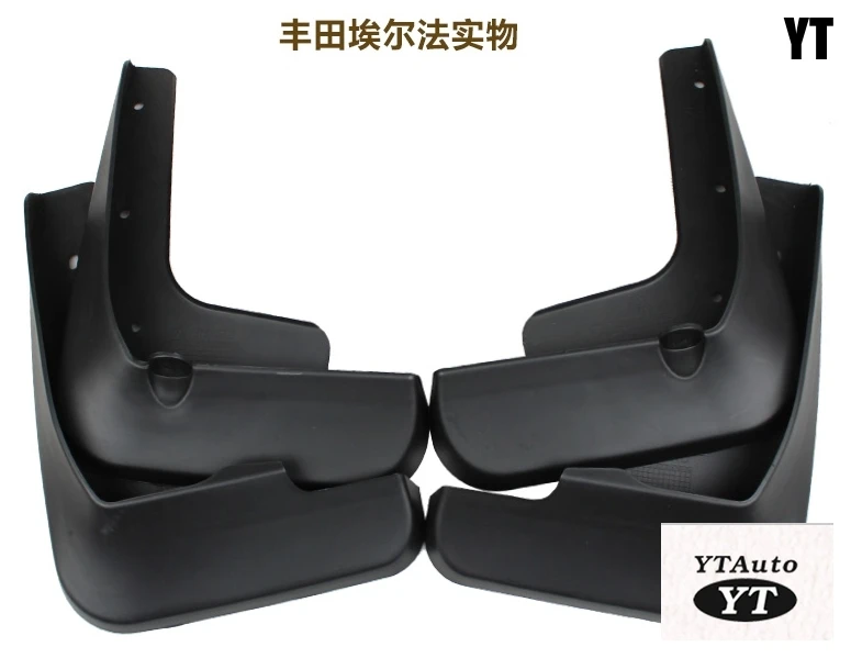 Auto Mud Flap Guard Car Wheel Splash Guards Fender for toyota Alphard