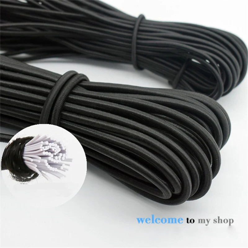 

Premium Latex Elastic Bungee Cord Shock Rope 40 meters Cargo Tie Down Boat Tent Poles Repair Craft DIY Accessories