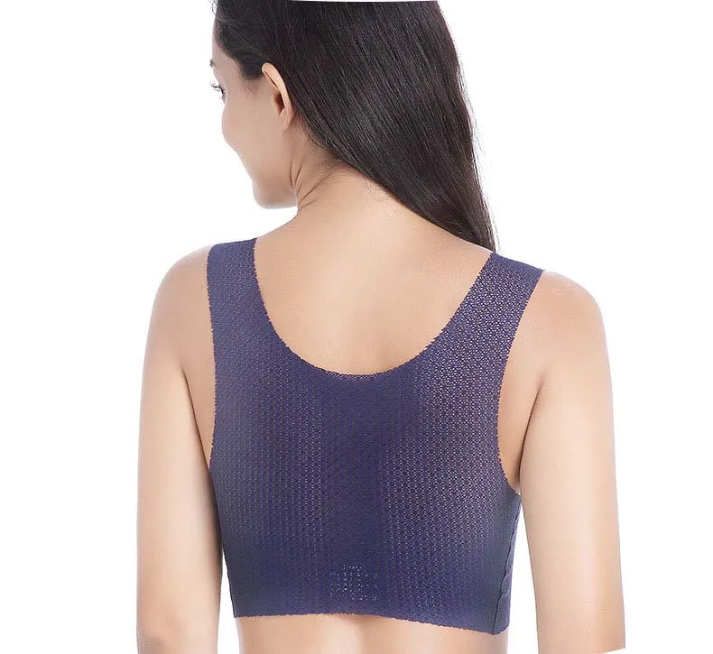 Queenral Seamless Women Bras Plus Size Bra 3XL 4XL 5XL 6XL Brassiere Push Up Bralette Large Size Active Bra Wire free Underwear 3
