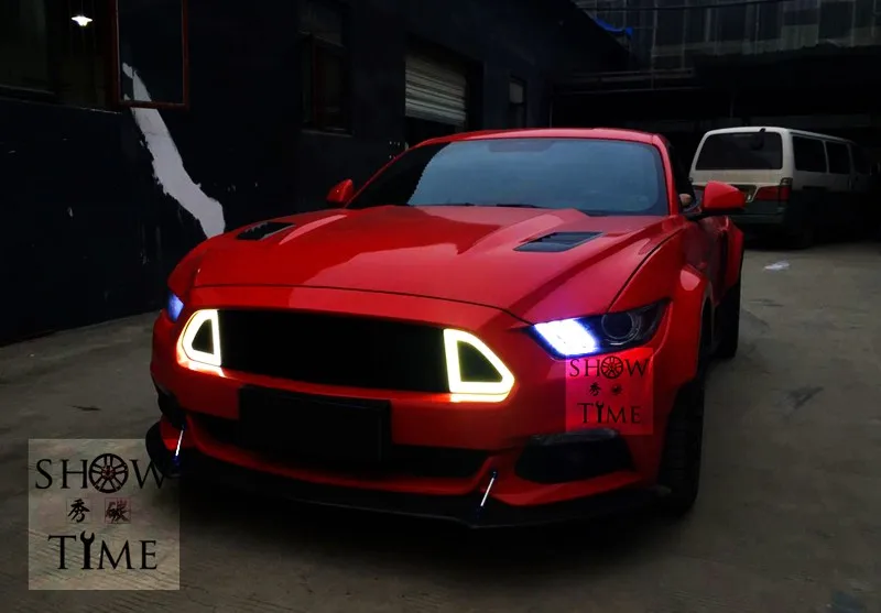 Подходит для FORD MUSTANG RTR 15 16 2,3 T 3,7 5,0 ЦВЕТ измененная решетка ABS