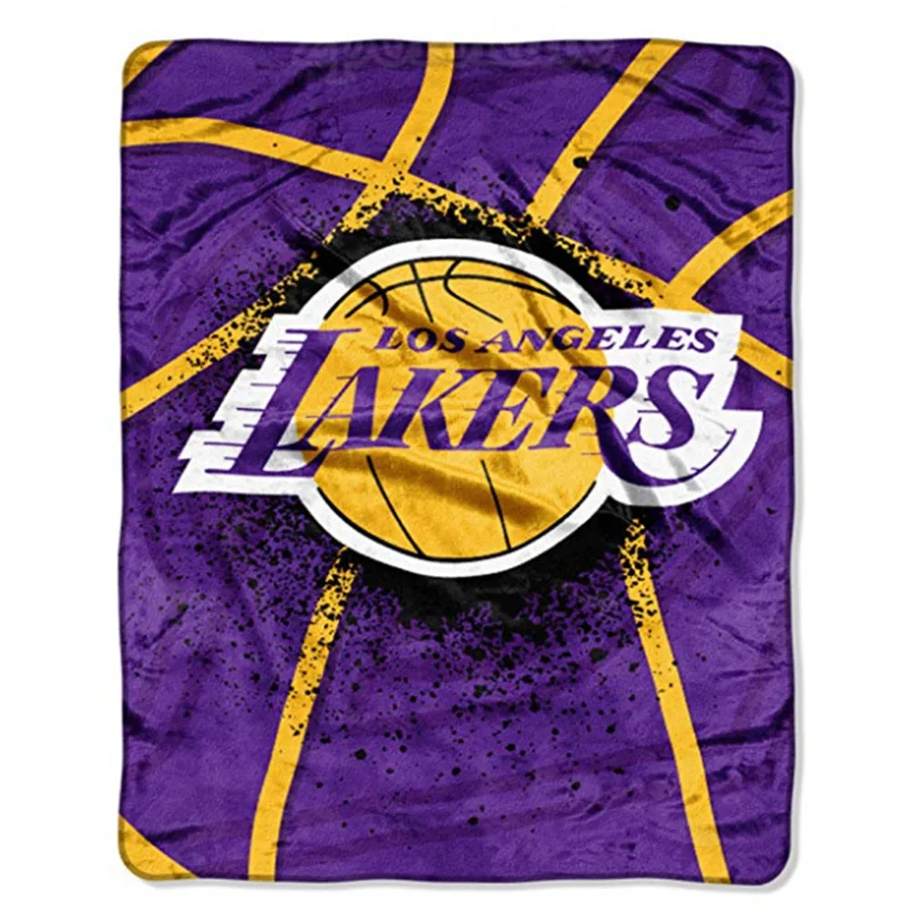 

NBA Los Angeles Shadow Play Royal Plush Raschel Throw Blanket