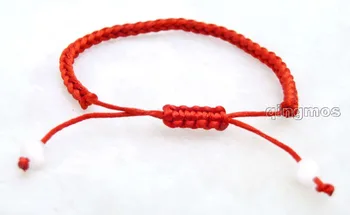 

SALE Red China Silk handwork weave adjustable 6 to 10" Good Luck Bracelet-bra308 Wholesale/retail Free shipping