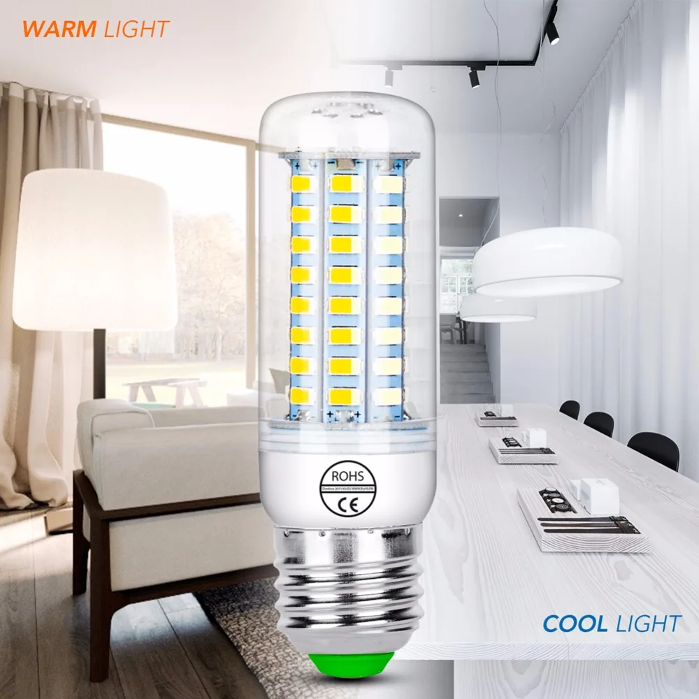 

E27 LED Lamp 220V Corn Bulb Energy saving Lighting home bombillas led E14 SMD5730 lampadine High quality 7W 12W 15W 18W 20W 25W