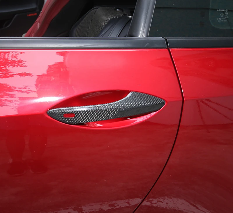 

New Carbon Fiber Handle Covers Compatible With Lexus RX RX200t RX350 RX450h 2016-2019