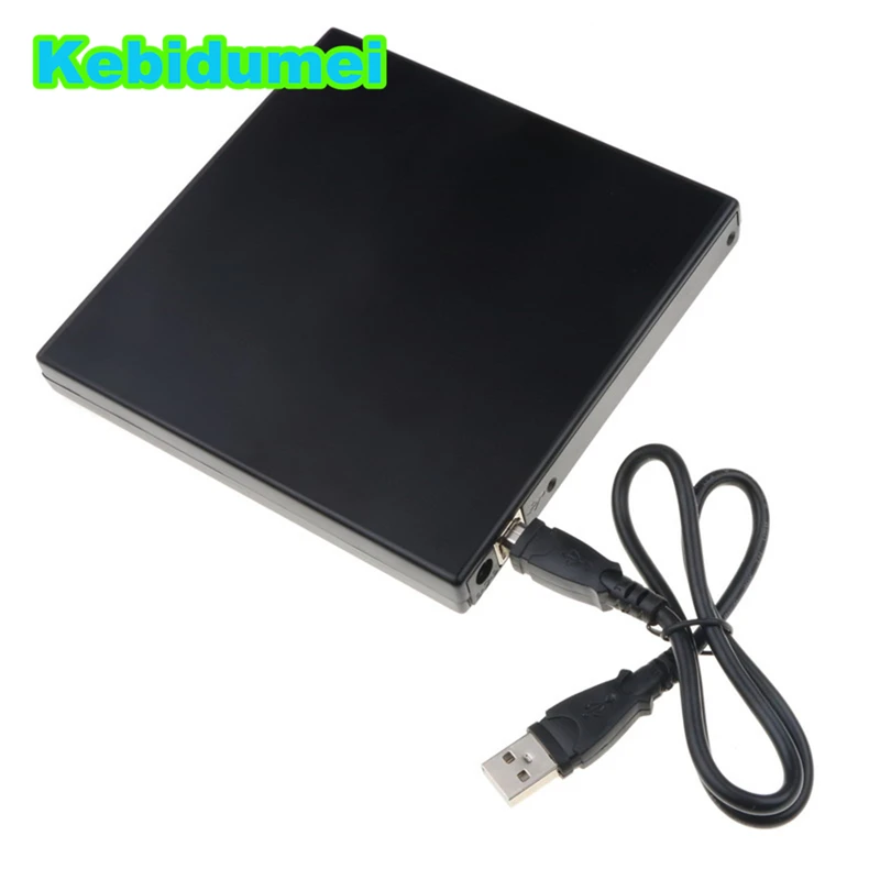 Kebidumei 12.7mm SATA External Case USB 2.0 DVD CD DVD Rom Case For
