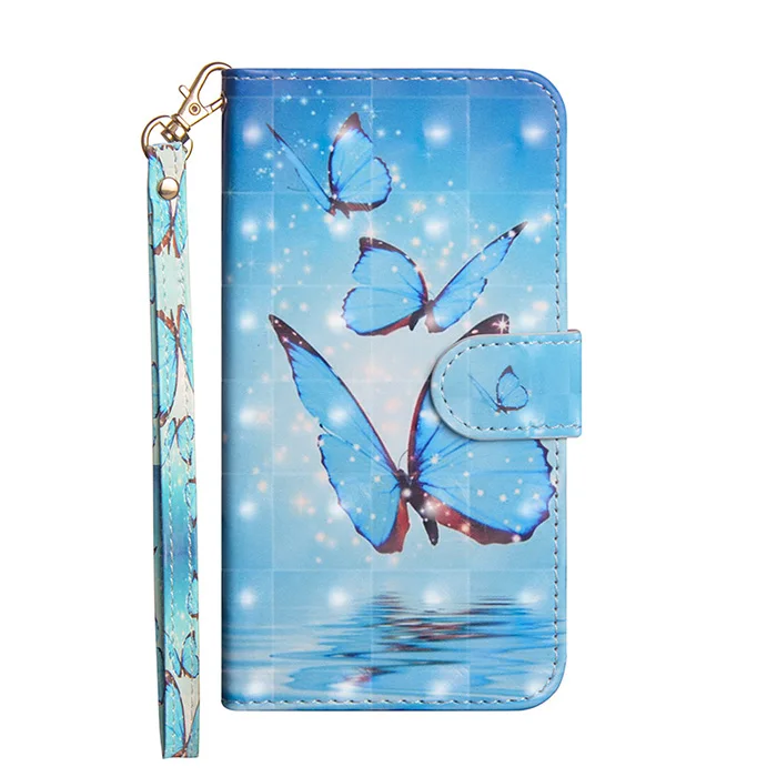 Butterfly Leather Flip Case For Motorola Moto C Plus E4 E5 G5s G6 G7 Plus Z3 E5 G7 Play GO G7 Power G5 X4 Wallet Cover Bag - Цвет: Style 7